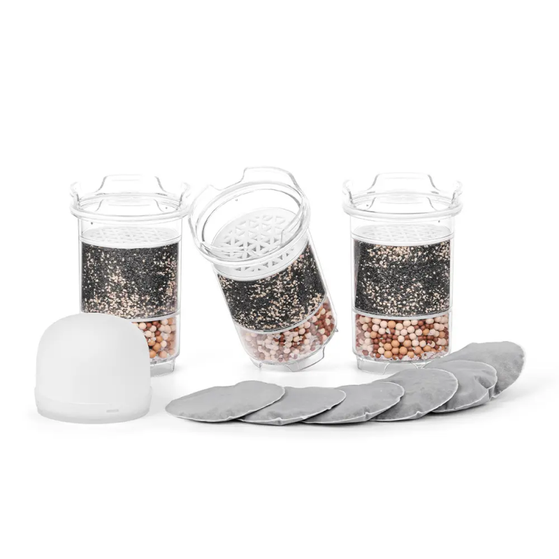 pack de 3 cartuchos, 6 almohadillas y 1 filtro cerámico