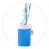 Primero llenar la botella con filtro de agua.