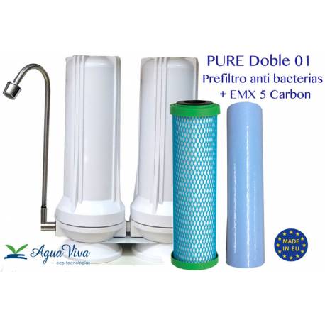 PURE Doble  -  Anti bacterias + Cartucho EMX 5