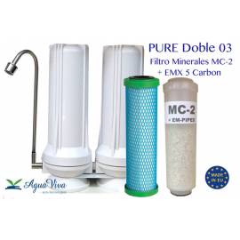 Filtro de agua PURE Doble  -  Minerales + Cartucho EMX 5